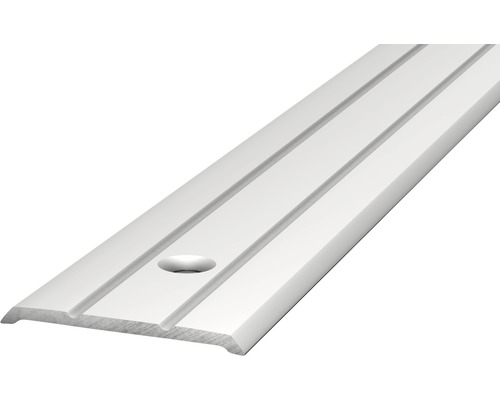 Barre de seuil aluminium argent perforé 25 x 2700 mm