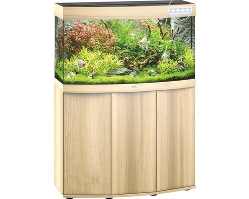 Komplettes Aquarium mit Unterschrank und Beleuchtung