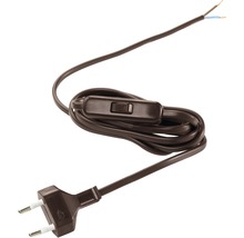 Câble d'alimentation avec prise et interrupteur brun-thumb-0