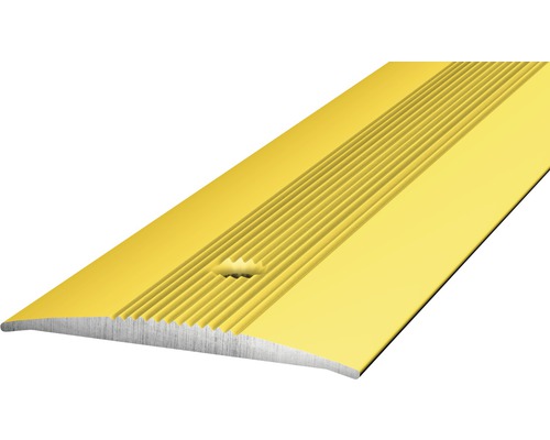 Barre de seuil Prinz aluminium or perforé 37 x 1000 mm Profilé de transition jaune avec trous de vis