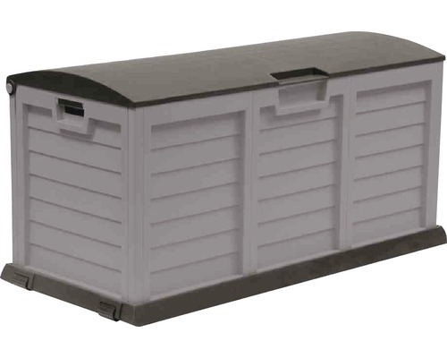 Caisse de rangement XXL plastique 140x61x69 cm 390 l argent