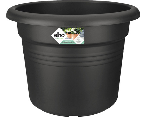 Bac à plantes elho Green Basic Cilinder en plastique Ø 64 H 48,5 cm noir