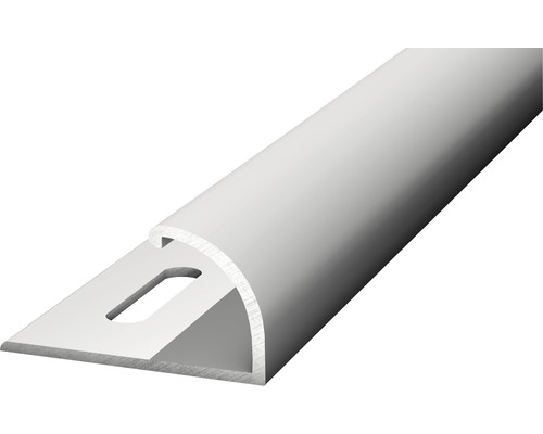 Arrêt de bord alu argent perforé 25 x 2700 mm