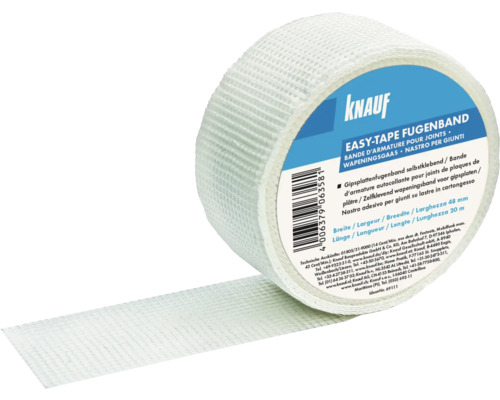 Knauf Easy-tape Fugenband 20 m x 48 mm Knauf Easy-Tape Fugenband, 48 mm breit und 20 m lang