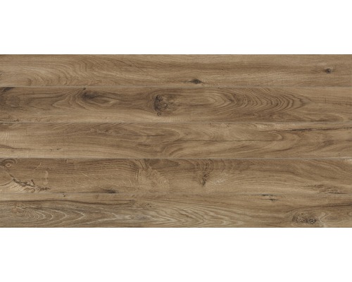 Feinsteinzeug Wand- und Bodenfliese Wally Noce 35,5 x 71 cm Holzoptik