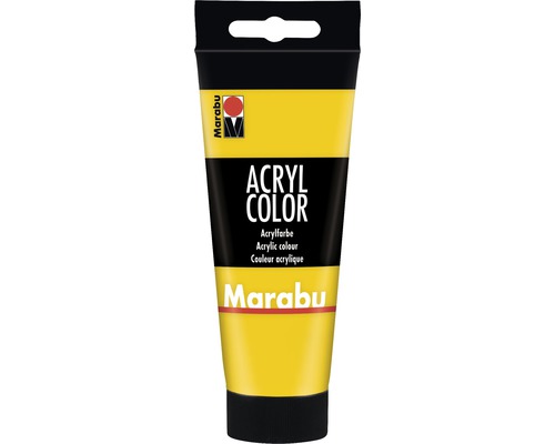 Peinture acrylique pour artiste Marabu Acryl Color 019 jaune 100 ml-0