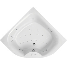 Eckbadewanne mit Whirlpoolfunktion, Aufsicht