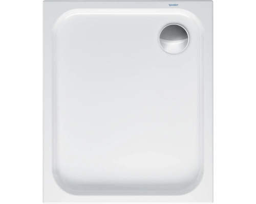 Receveur de douche DURAVIT D-Code 900 x 750 x 85 mm blanc lisse 720104000000000 Receveur de douche carré avec évacuation