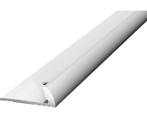 Arrêt de bord aluminium argenté perforé 18 x 6 x 2500 mm