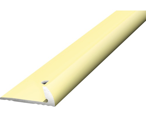 Prinz Abschlussprofil Alu sahara gelocht 18 x 6 x 2500 mm Bodenprofil aus Aluminium mit Befestigungslöchern
