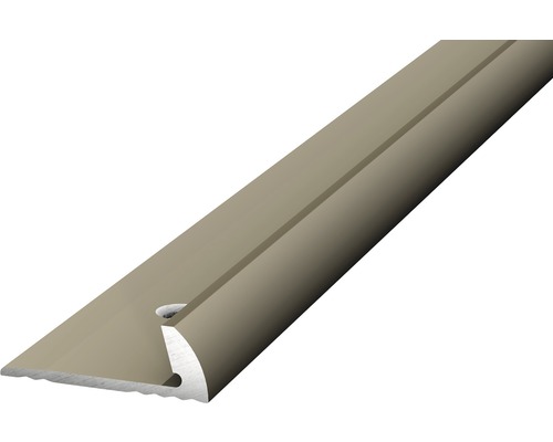 Arrêt de bord aluminium acier inoxydable mat perforé 18 x 6 x 2500 mm