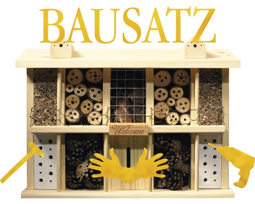 Insektenhotel-Bausatz Landsitz Superior 47 x 12,5 x 34 cm