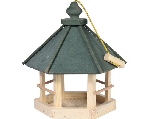 Maison pour oiseaux avec toit et suspension