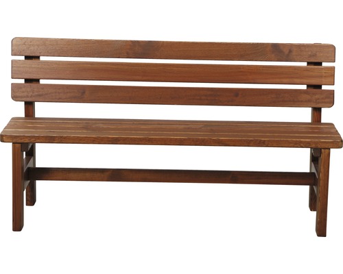 Banc en bois avec dossier pour l''extérieur