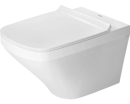 Kit de WC suspendu sans bride de rinçage DURAVIT Durastyle Rimless blanc  avec abattant WC SoftClose et fixation dissimulée 45510900A1 - HORNBACH  Luxembourg