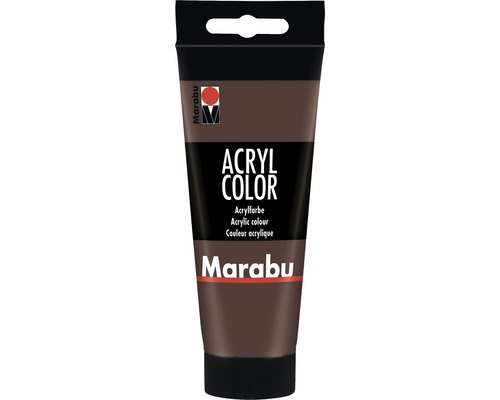 Peinture acrylique pour artiste Marabu Acryl Color 040 marron moyen 100 ml-0