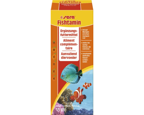 Sera Fishtamin Ergänzungsfuttermittel für Fische, 15 ml