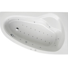 Eckbadewanne mit Whirlpoolfunktion von oben
