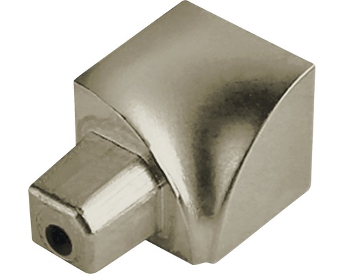 Angle intérieur Dural Durondell DRAE 100-T-YI 10 mm aluminium titane 2 pièces Bouton de meuble en métal