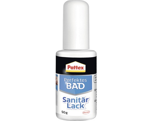 Peinture sanitaire Pattex Salle de bains parfaite blanc 50 g Pattex Vernis sanitaire, 50 grammes