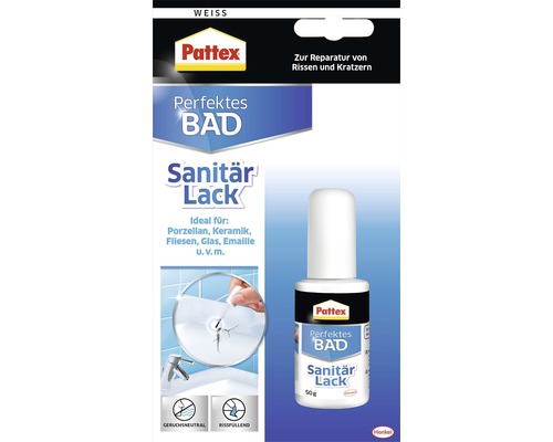 Pattex Perfektes Bad Sanitär Lack zur Reparatur von Rissen und Kratzern