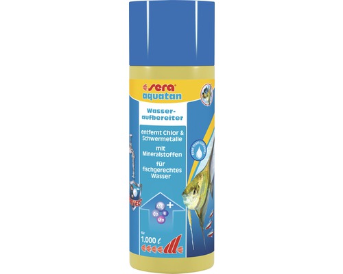 Wasseraufbereiter sera aquatan 250 ml, entfernt Chlor und Schwermetalle, für 1.000 L