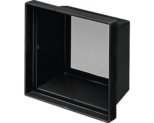 Boîte aux lettres noire, fente d''insertion