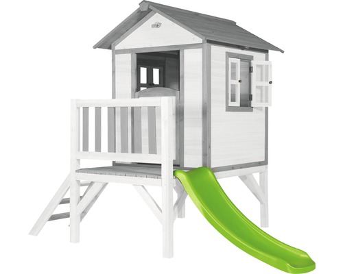 Spielhaus mit Rutsche aus Holz