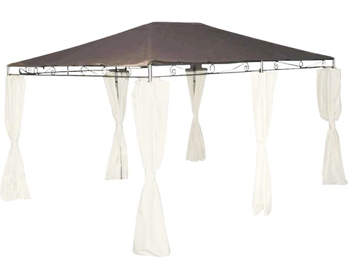 Toit de pavillon Tosca Siena Garden polyester 160 g/m² 300x400 cm moka