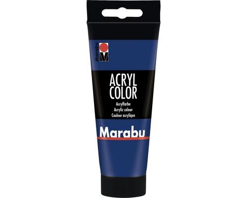 Peinture acrylique pour artiste Marabu Acryl Color 053 bleu foncé 100 ml-0