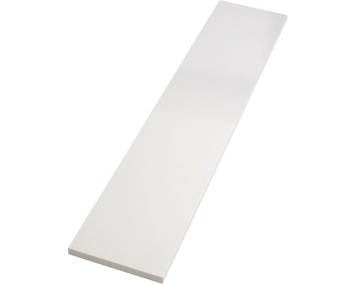 Rebord de fenêtre intérieur en aggloméré blanc 101x20 cm Tablette de fenêtre en plastique blanc