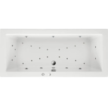 Rechteckige Badewanne mit Whirlpoolsystem von oben
