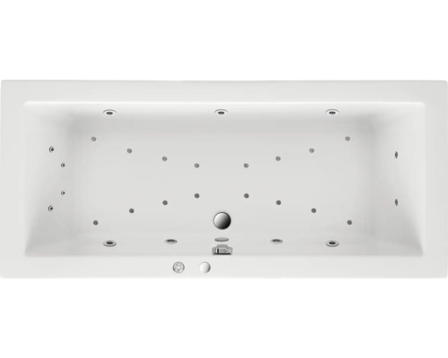 Baignoire balnéo rectangulaire silhouette OTTOFOND Matrix 75 x 170 cm blanc brillant 55600