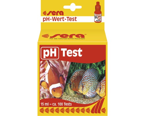 Test de l'eau sera test pH 15 ml Test pH Sera pour aquarium, 15 ml pour environ 100 tests
