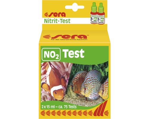 Test de l'eau sera test NO2 (nitrite) 15 ml Sera Test de nitrites pour aquariums avec 2 fois 15 ml de contenu pour environ 75 tests