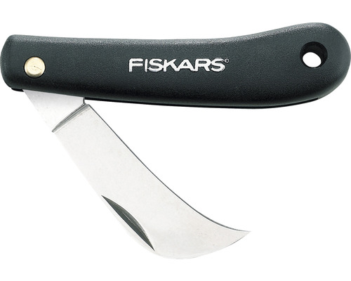 Greffoir Fiskars avec lame courbe et manche noir