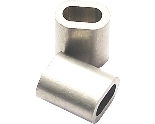 Deux serre-câbles en métal