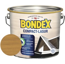 Bondex Compact Lasur Holzschutzfarbe im Metalleimer mit Farbtonbeispiel