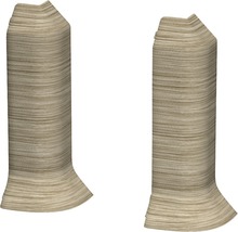 Zwei Holzsockel