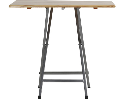 Klapptisch mit Holzplatte und Metallgestell