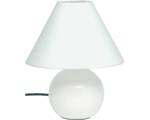 Lampe de table avec base ronde et abat-jour conique