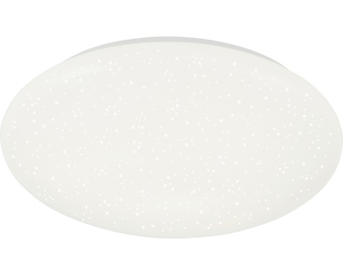 Plafonnier LED 16W 2200 lm 4000 K blanc neutre HxØ 70x380 mm décor étoile blanc 1 ampoule