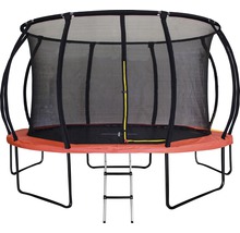 Trampoline avec filet de sécurité et échelle