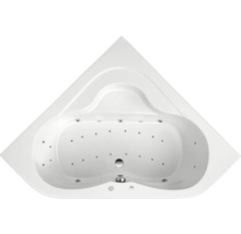 Eckbadewanne mit Whirlpoolfunktion, Aufsicht