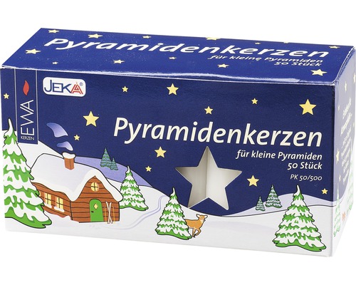 Packung Pyramidenkerzen, 50 Stück