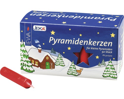 Pyramidenkerzenpackung mit einer einzelnen Kerze