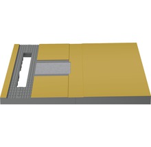 Befliesbares Duschelement Wesko BED 120 x 120 x 7,5 cm grau strukturiert 5038002-thumb-2