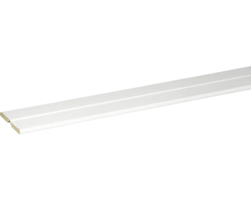 Baguette d'angle pliable 22x22x2400 mm blanc noble Plinthe blanche en bois