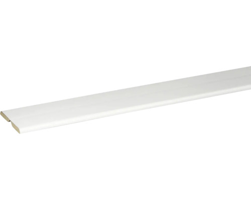 Baguette d'angle pliable 22x22x2400 mm blanc brillant Plinthe blanche en bois