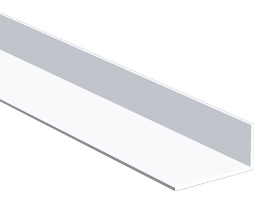 Baguette d'angle de finition PVC Gris clair en L 1x270cm